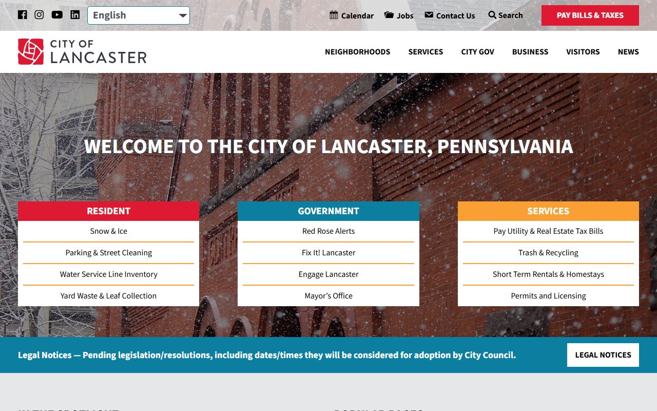 Lancaster background check city government police records