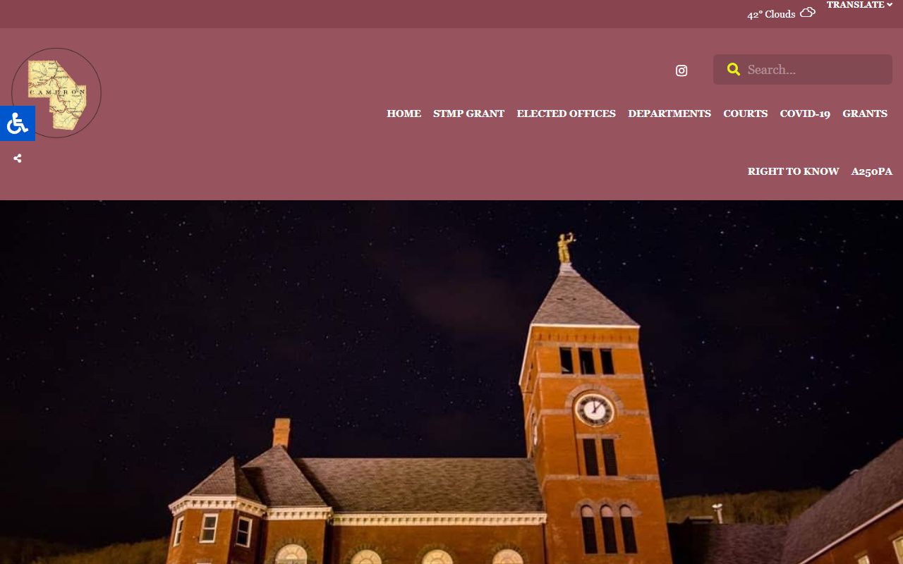 Cameron County Pennsylvania government website background check