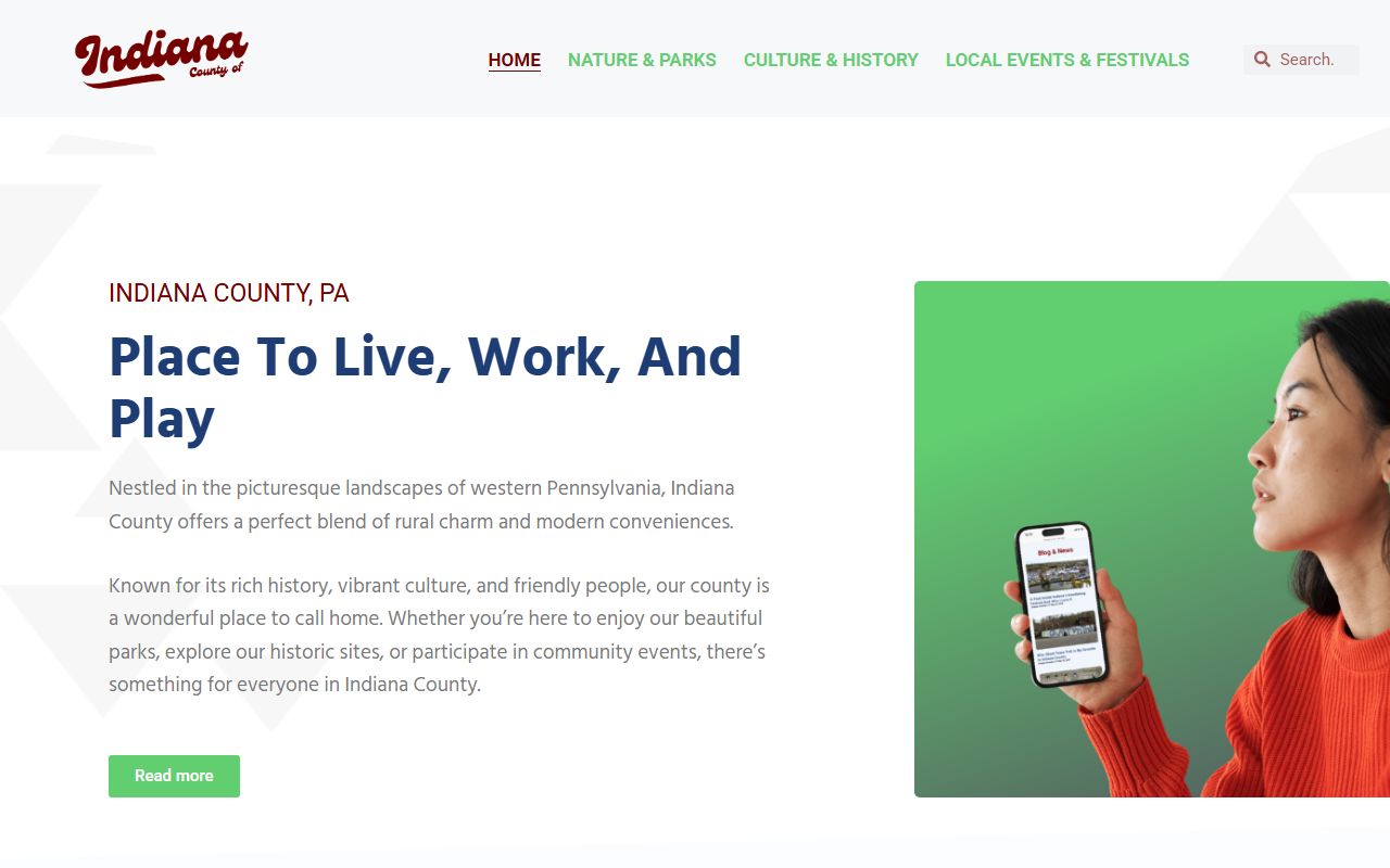 Indiana County Pennsylvania government website background check