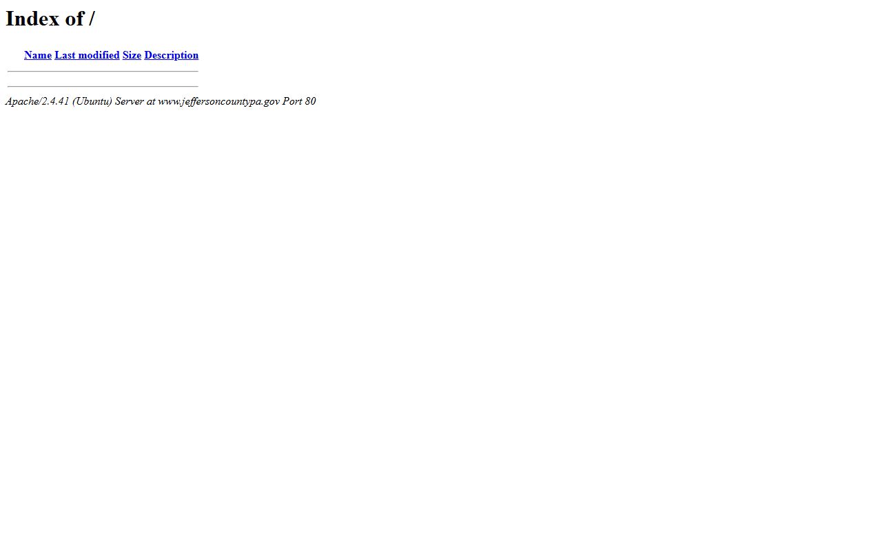 Jefferson County Pennsylvania government website background check
