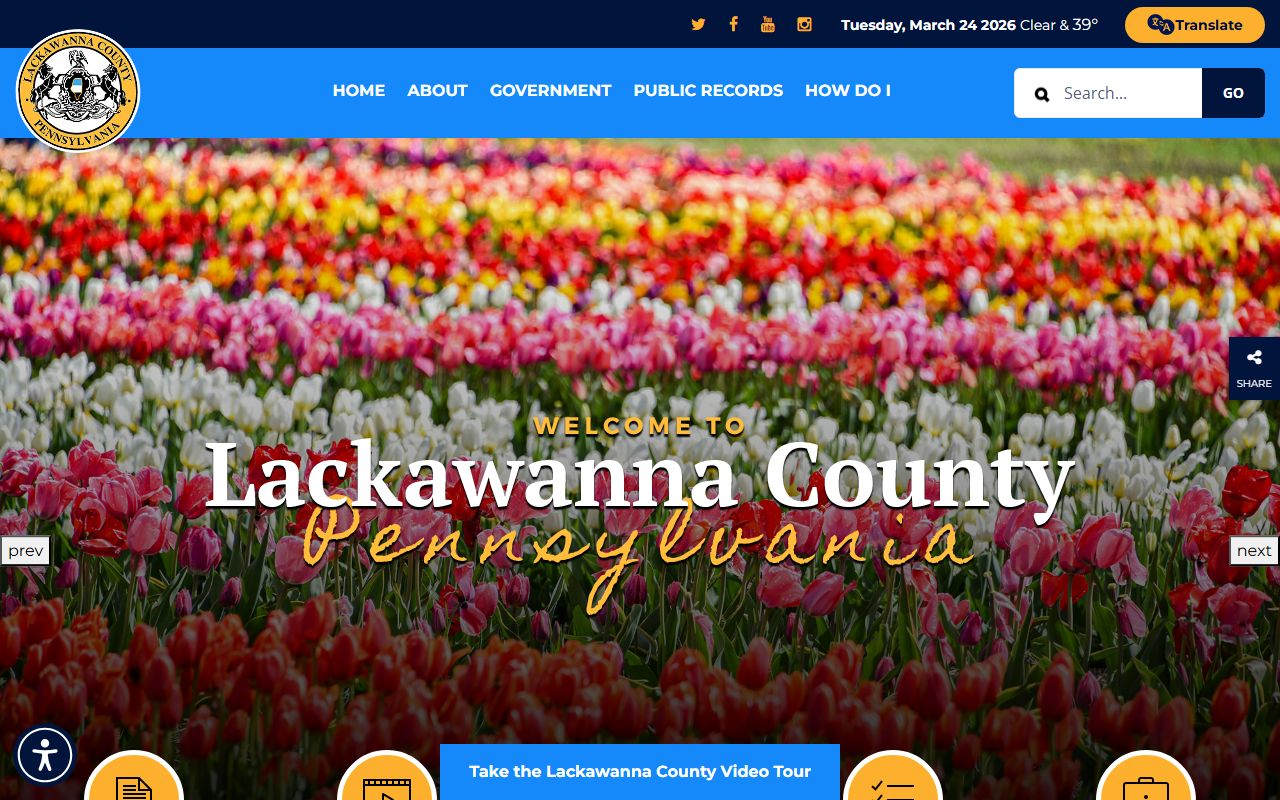 Lackawanna County Pennsylvania government website background check