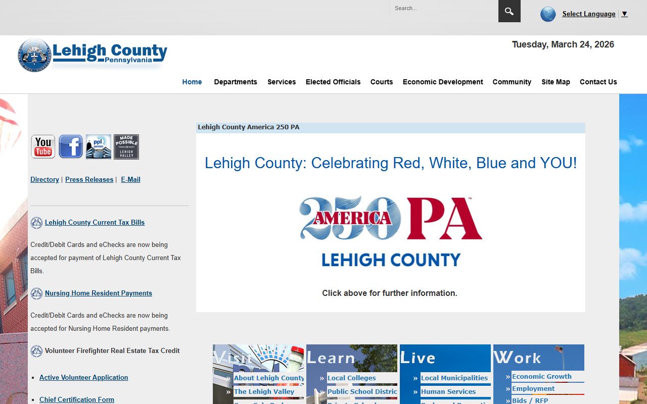 Lehigh County Pennsylvania government website background check