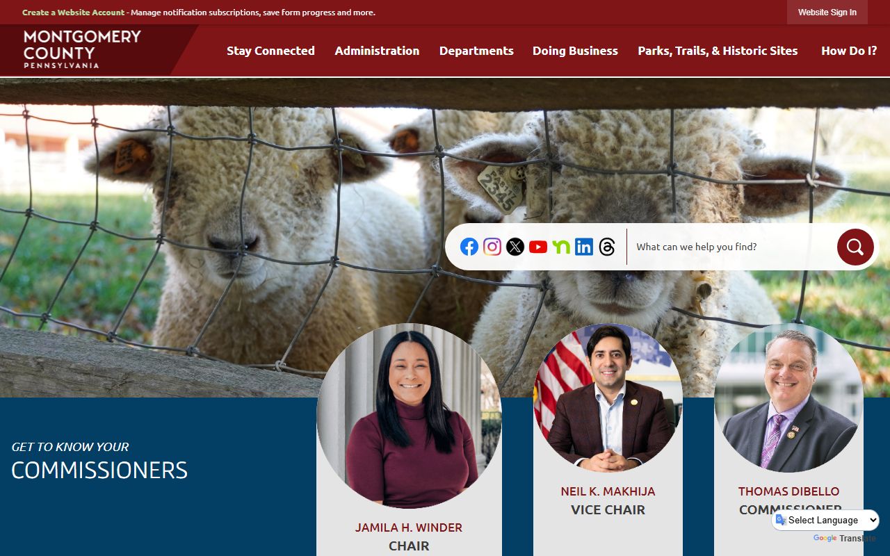 Montgomery County Pennsylvania government website background check