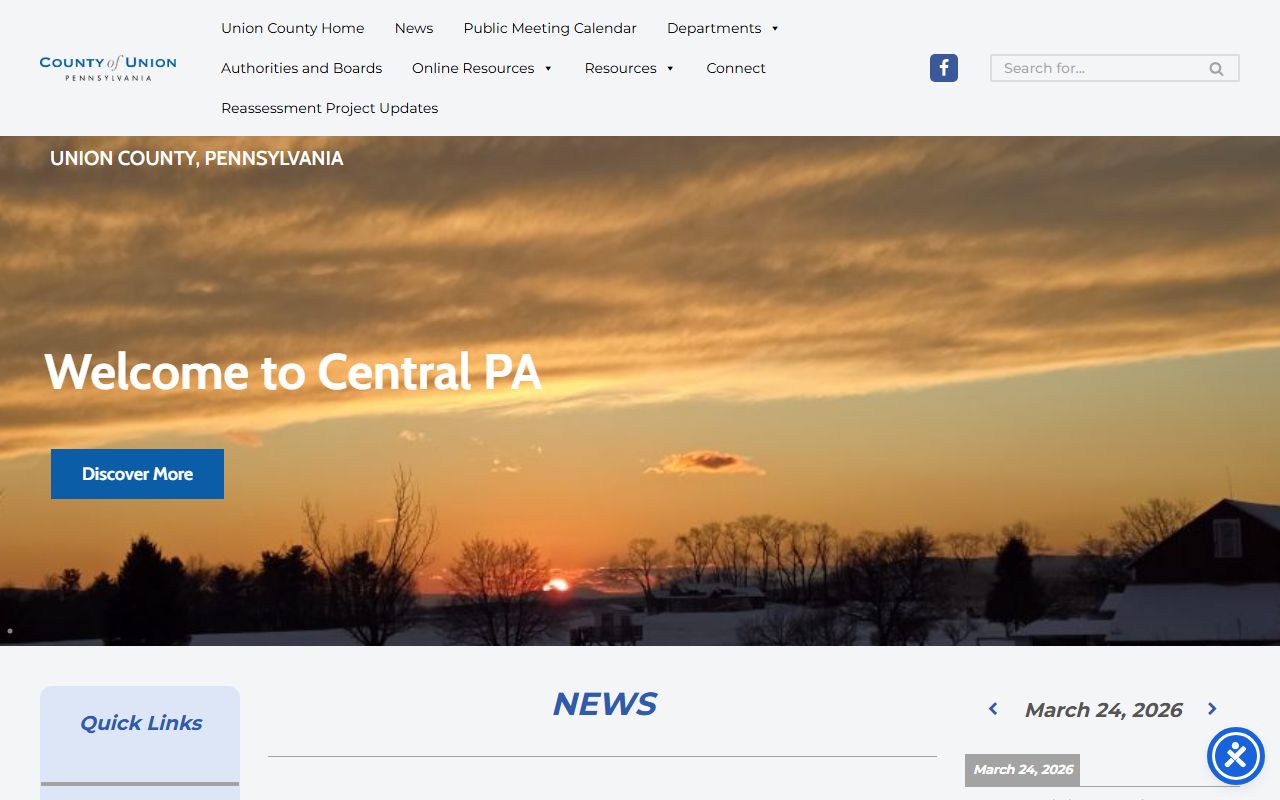 Union County Pennsylvania government website background check