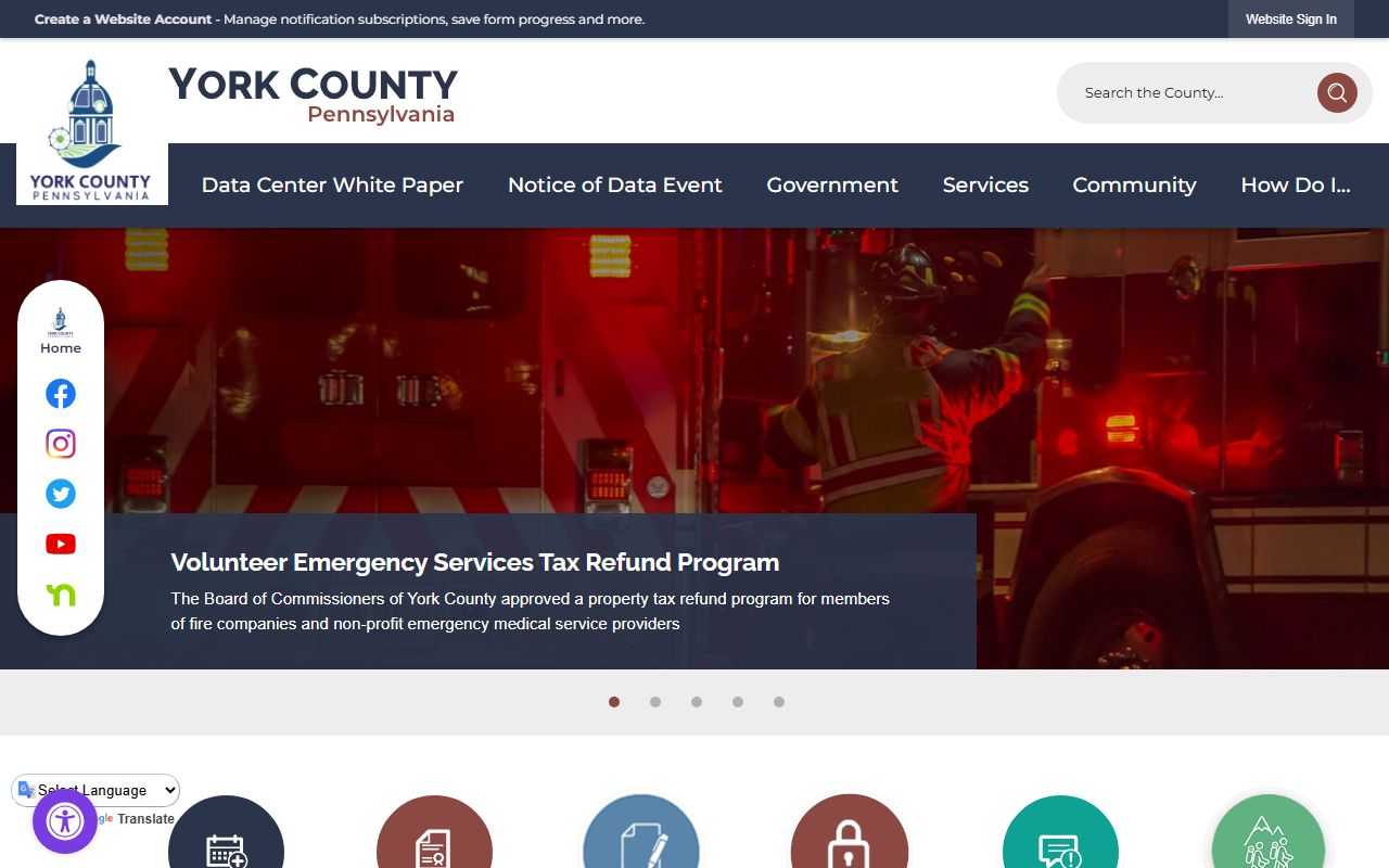 york county background check government website resources